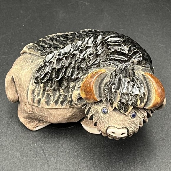 Artesania Rinconada Uruguay American Buffalo Version 2 Figurine #88 Ceramic Vtg - Picture 8 of 11
